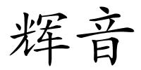 辉音的解释