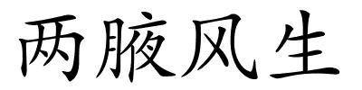两腋风生的解释
