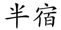 半宿的解释
