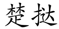 楚挞的解释