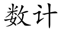 数计的解释