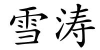 雪涛的解释