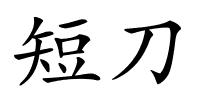 短刀的解释
