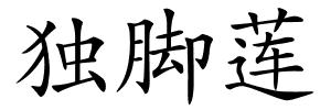 独脚莲的解释