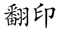 翻印的解释