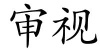 审视的解释