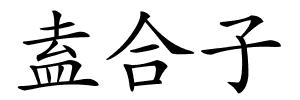 盍合子的解释