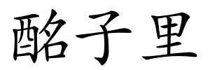 酩子里的解释