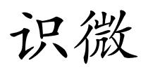 识微的解释