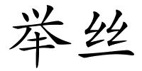 举丝的解释