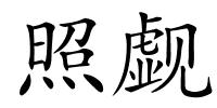 照觑的解释