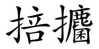 掊攟的解释