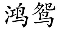 鸿鸳的解释