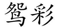 鸳彩的解释