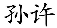孙许的解释