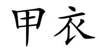 甲衣的解释