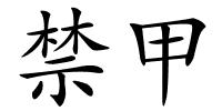 禁甲的解释
