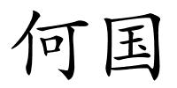 何国的解释