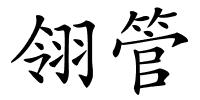 翎管的解释