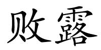 败露的解释