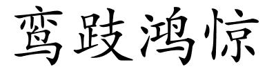 鸾跂鸿惊的解释