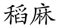 稻麻的解释
