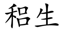 稆生的解释