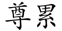 尊累的解释