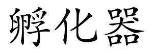 孵化器的解释