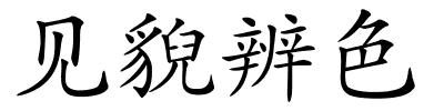 见貎辨色的解释