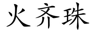 火齐珠的解释