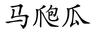 马爮瓜的解释