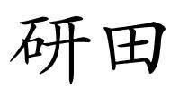 研田的解释