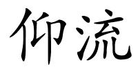 仰流的解释