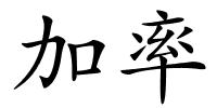 加率的解释