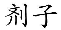 剂子的解释