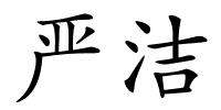 严洁的解释