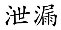 泄漏的解释