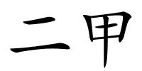 二甲的解释