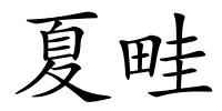 夏畦的解释