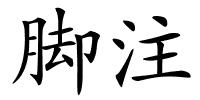 脚注的解释