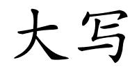 大写的解释