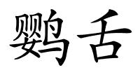 鹦舌的解释