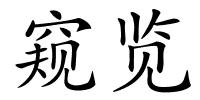 窥览的解释