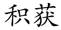 积获的解释