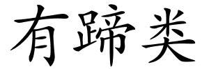 有蹄类的解释