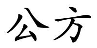 公方的解释