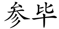 参毕的解释
