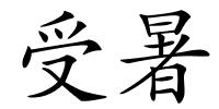 受暑的解释