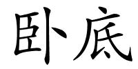 卧底的解释